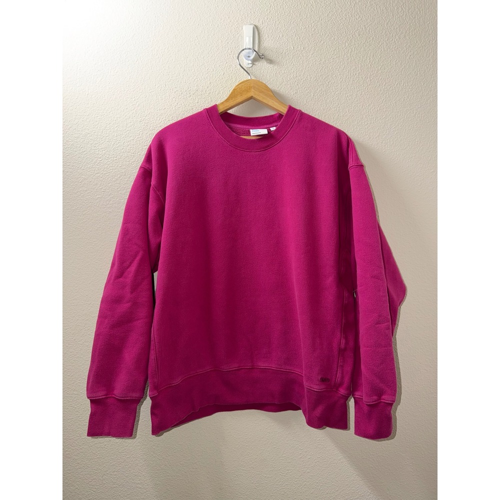 Women's TNA Sweat Fleece Cozy Fleece Crewneck Size Medium